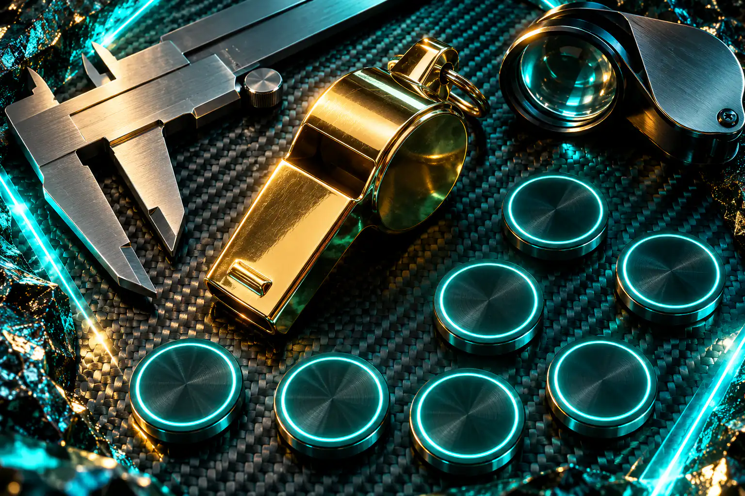 Methodik-Illustration: 7 gleich gewichtete Kriterien zur Bewertung von Online Casinos am Beispiel Golisimo